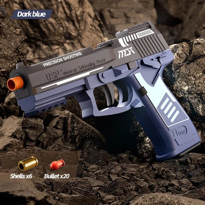 Mechanical Continuous Firing 2011 Sig17 Automatic Desert Eagle Toy Gun Shell Ejection Airsoft Pistol Soft Bullet Toy for Kids