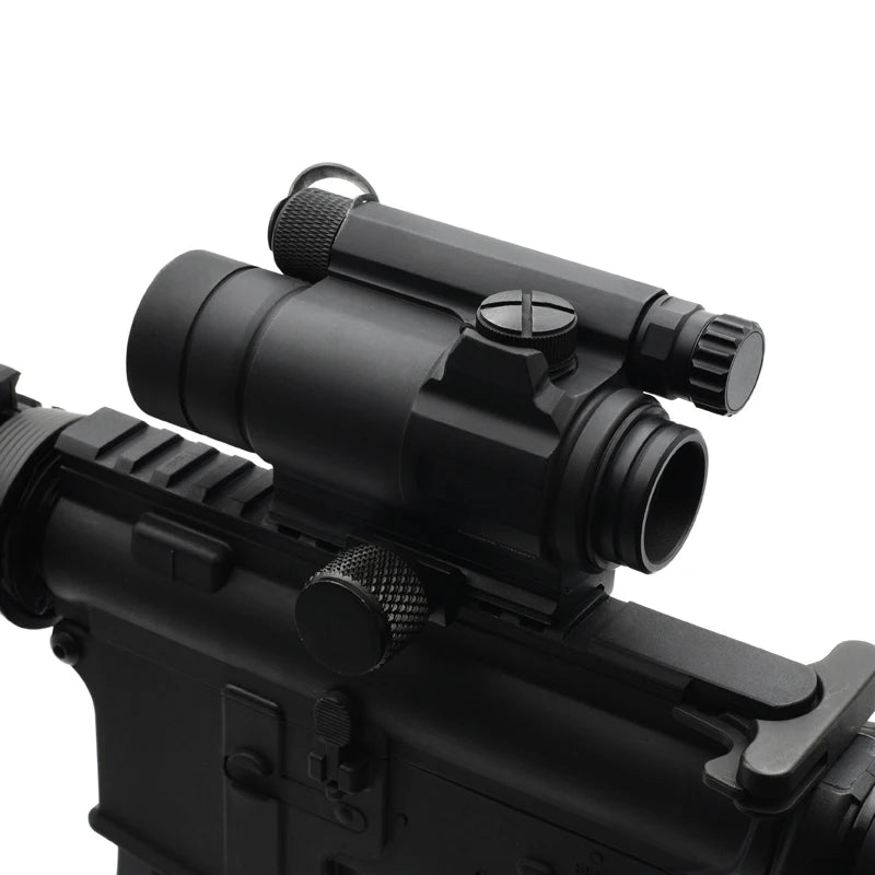 Tactical M4 Red Dot Reflex Sight Collimator Optics with Spacer and QRP2 Mount & Killflash Replica with Full Original Markings