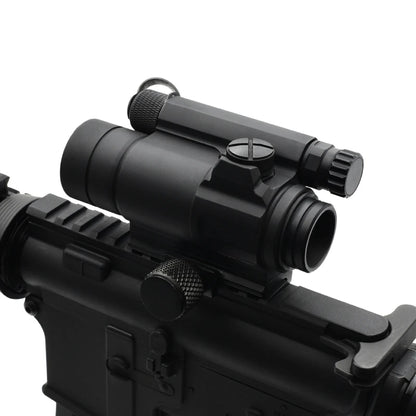 Tactical M4 Red Dot Reflex Sight Collimator Optics with Spacer and QRP2 Mount & Killflash Replica with Full Original Markings