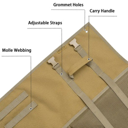 AQzxdc Shooting Mat Extra Large Durable Roll Up Shooting Mats Prone Padded for Range Shooting Rifle Hunting
