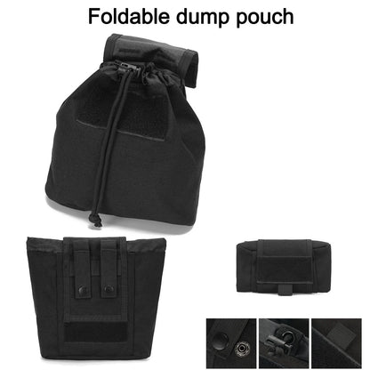 AQzxdc Airsoft Belt with Molle Waist Bag Set, Tactical Belt with 5.56/9mm Pouch, Medical Pouch, Folding Pouch