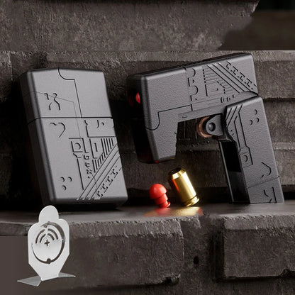 Tactical Decompression Toys, Shell-Throwing Toy Lighter Gun, Alloy Mini Model, Shell-Throwing Tactical Lighter Gun