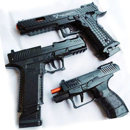 2011 Desert eagle Shell Ejecting Pistol Empty Hanging Toy Gun Sig17 Continuous Firing Soft Bullet Launcher Children Adult Gift