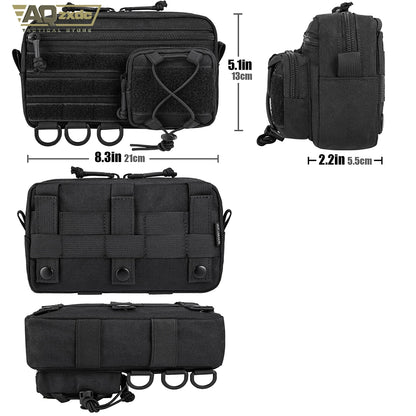 Tactical First Aid Medical Kit Molle System Webbing Attachment Waist Bag Tool Bag Storage Bag Sundries Bag For Outdoor Airsoft