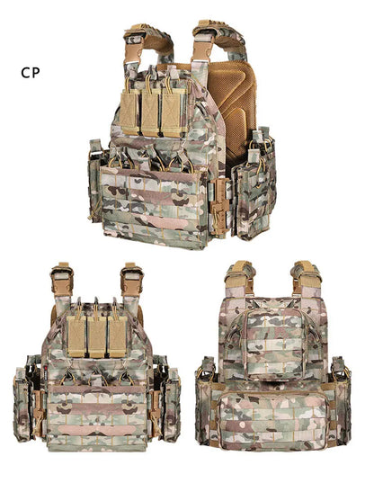 Airsoft Quick Release Camouflage Chaleco Tactical 1000D Outdoor Shooting Combat Tactical Armor Vest for Outdoor Paintball Game