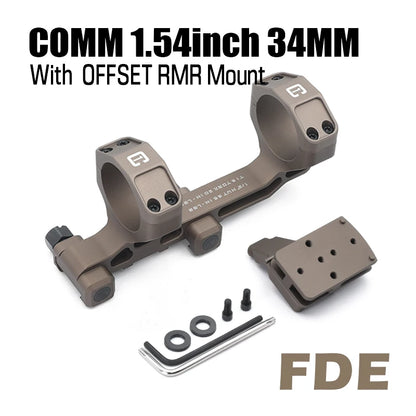 34mm Tube Airsoft Wargame Hunting Tactical C1 Modular Riflescope Mount 1.54/1.70/1.93 inch with Offset/TOP Red Dot Mounts