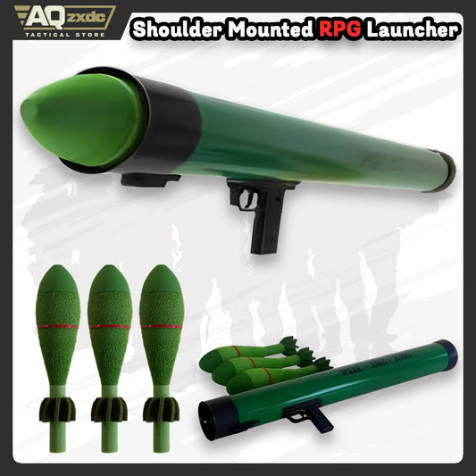 Airsoft RPG Shoulder-Fired Rocket Launcher TOY, Can Fire At Ultra-long Distance, Recoilless Bazooka for Tactical CS War Game
