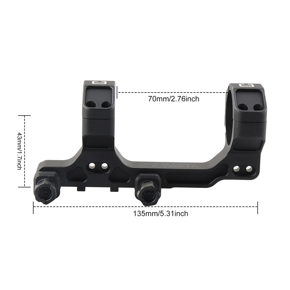 PPT Mounts Airsoft Metal 1.7" Height Cantilever 34MM 30MM Scope Mount Fits 21.2MM Picatinny Rail Rifle Scope Base gs24-0268