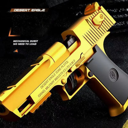 Mechanical Continuous Firing 2011 Sig17 Automatic Desert Eagle Toy Gun Shell Ejection Airsoft Pistol Soft Bullet Toy for Kids