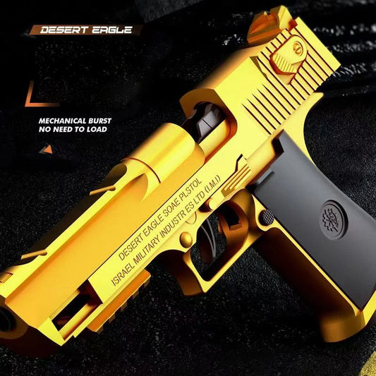 Mechanical Continuous Firing 2011 Sig17 Automatic Desert Eagle Toy Gun Shell Ejection Airsoft Pistol Soft Bullet Toy for Kids