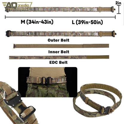 Airsoft Battle Belt Set-with G17 ALS Quick Release Holster & PHC MK2 Mag Bag& PHC Sundry Recovery Bag & ReFlexIFAK First Aid Kit