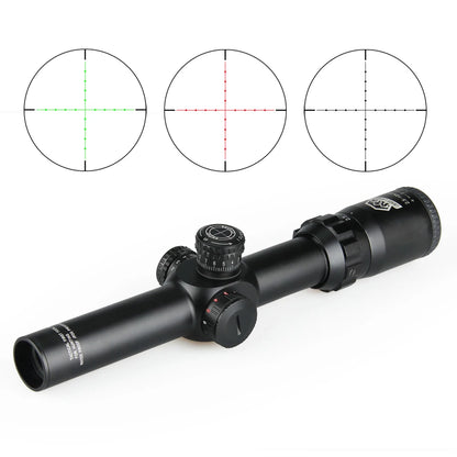 Hunting Rifle Scope Canis Latrans 2.5-10X26 FFP Magnifier Riflescope Shooting Opticl Sight Hunting Red Green Illuminated 1-0253