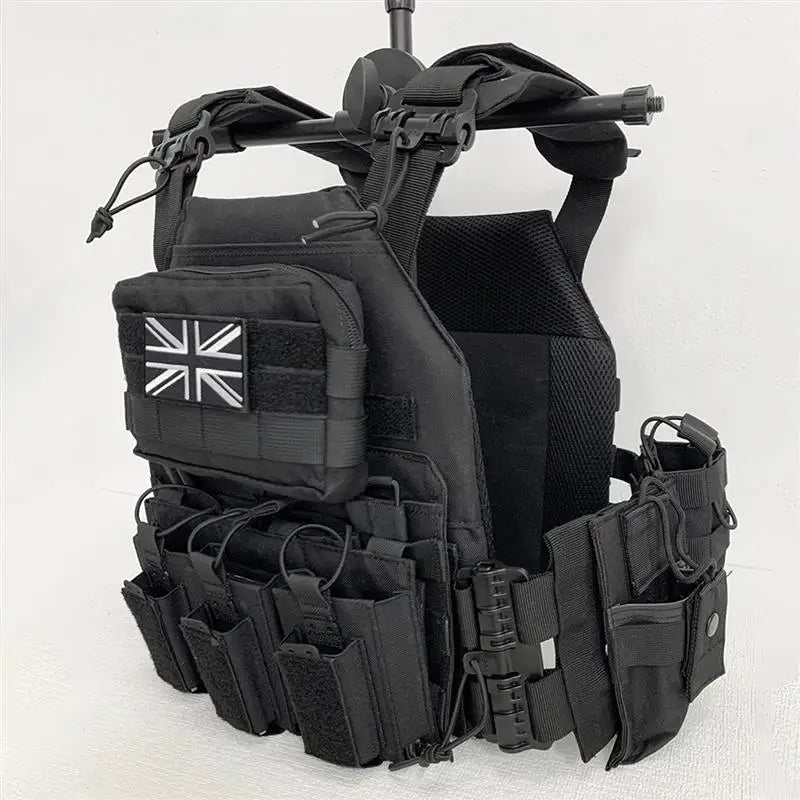 AQzxdc Outdoor Tactical Vest Ghost Cos Comic Exhibition Props Equipment Breathable JPC Multifunctional Vest for Wargame Cosplay