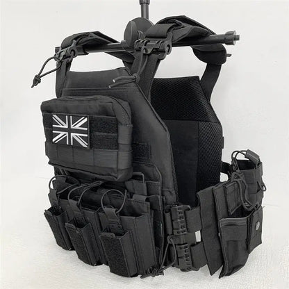AQzxdc Outdoor Tactical Vest Ghost Cos Comic Exhibition Props Equipment Breathable JPC Multifunctional Vest for Wargame Cosplay