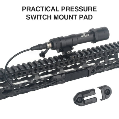 Remote Pressure Switch Mount Plate, Tactical Weapon Light Tape Switch Mount Plate for ST07 DBAL-A2 M300, Pressure Mount Pad Pane