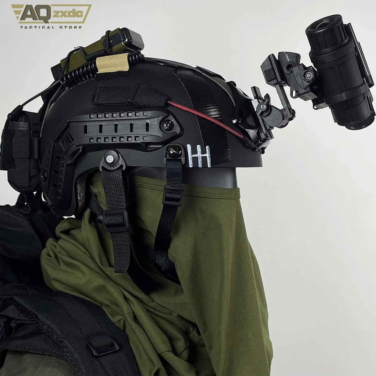 AQzxdc Tactical Ghost Spider Koenig Set - Cos Helmet Cod 19 Service Exhibition Equipment Helmet Mask for Cospaly Cod Koing