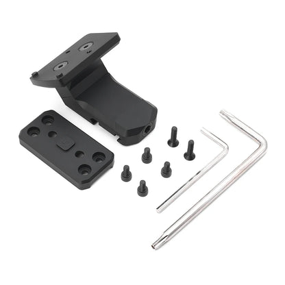 Tactical Offset Optic Mount 45 Degree Offset Red Dot Sight Base for Red Dot Sight