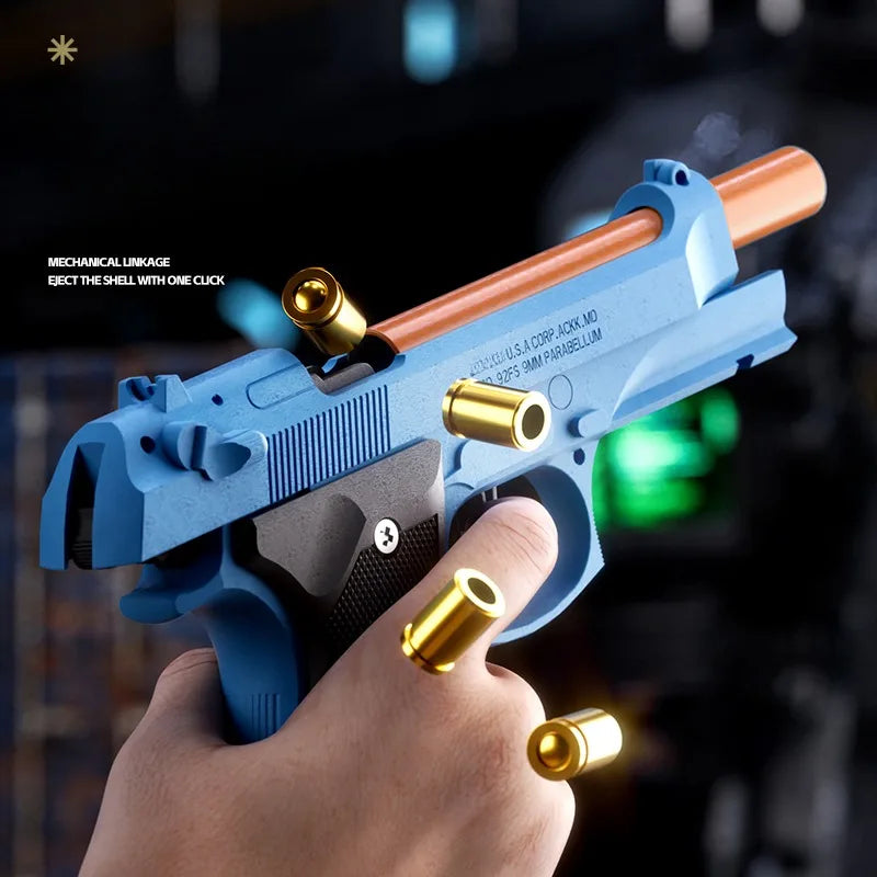 Throwing Shell Soft Bullet Sig17 Toy Gun Airsoft Launcher Outdoor Sports CS Game Weapon M9A3 Pistol Weapon for Children Gift