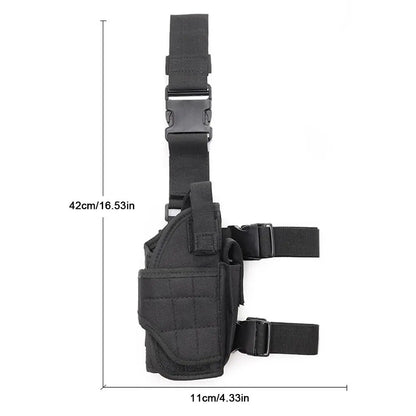 AQzxdc Drop Leg Holster Tactical Thigh Strap Holster Pistol Hip Airsoft Leg Gun Costume Harness Men Women