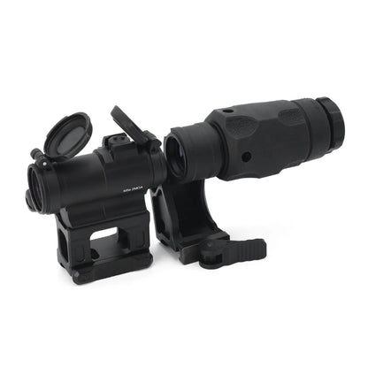 Evolution Gear Red Dot Sight M5S with 3XMAG Magnifier Unity and FTC Mounts High Optical Centerline Combo