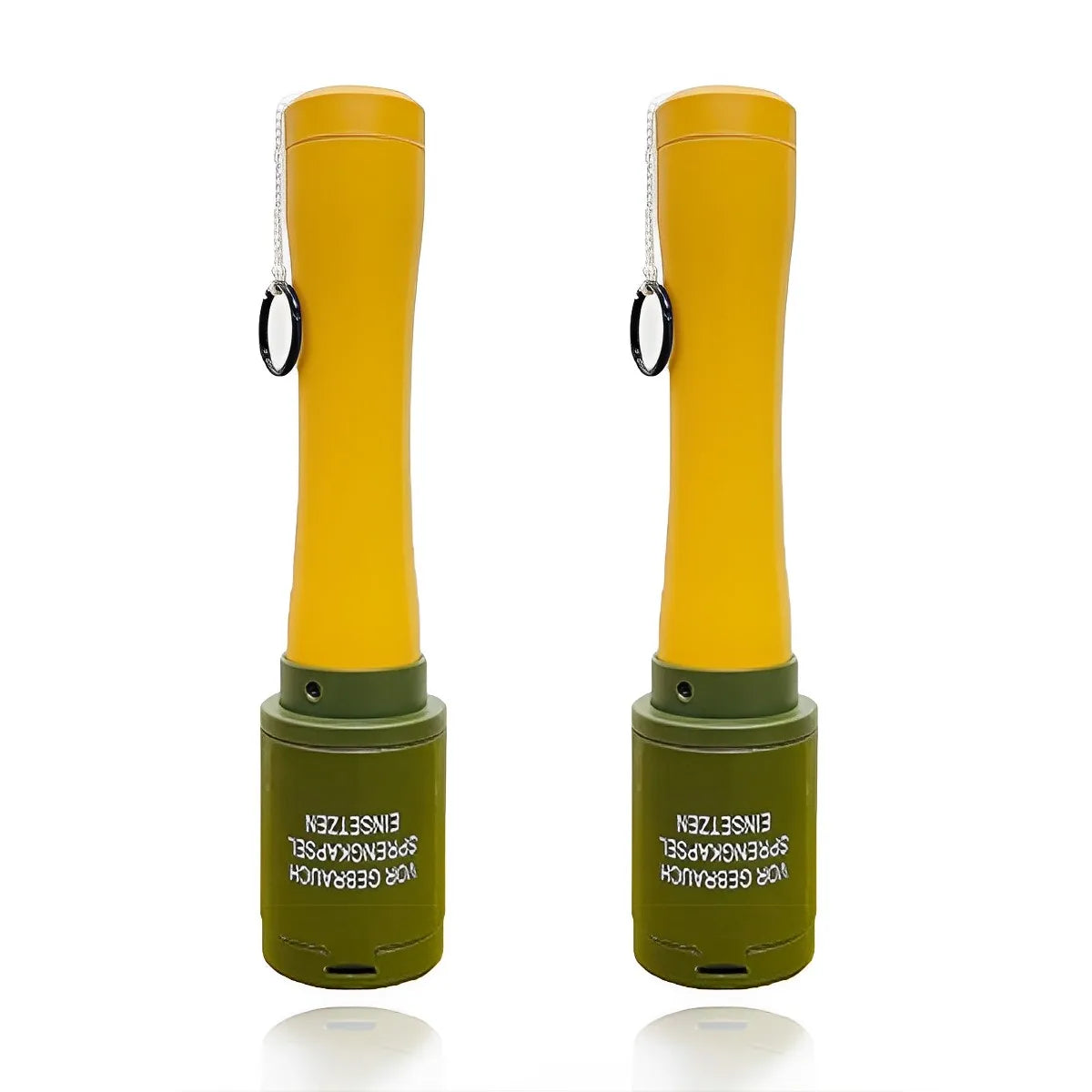 2 Pcs Tactical Grenade Model Toy, M67 Burst Grenade, Military Smoke Grenade Model, for Airsoft Paintball Hunting CS War Game