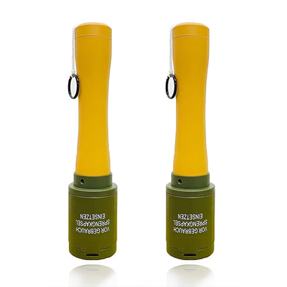 2 Pcs Tactical Grenade Model Toy, M67 Burst Grenade, Military Smoke Grenade Model, for Airsoft Paintball Hunting CS War Game