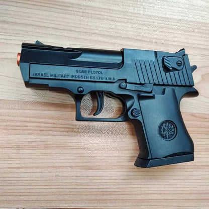 Mini Desert Eagle Toy Gun Continuous Firing Shell Throwing Education Gun Model Soft Bullet Launcher BlowBack Airsoft Pistol