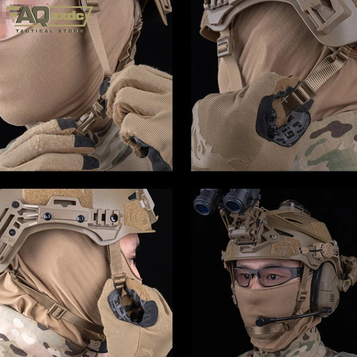 AQzxdc Tactical Paintball Breathable Training Helmet lightweight with FAST Team Wendy Helmet Liner Pad Chin Strap Airsoft Gear