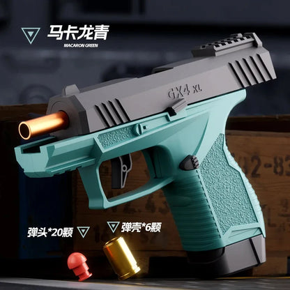 Mini Desert Eagle Gx4 Toy Gun Continuous Shell Ejecting Education Gun Soft Bullet Launcher BlowBack Airsoft Small Pistol
