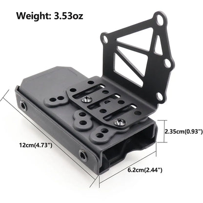 AQzxdc Tactical Tourniquet Holder for Gun Holster Adapter Mount Aluminum, QLS Police Gear Accessories for 3-Hole Right Holster