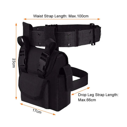 AQzxdc Tactical Leg Bag Waist Bag Belt 1000D Nylon Leg Packs and Waist Belt for Outdoor Sport Hiking Cycling Tool Bags