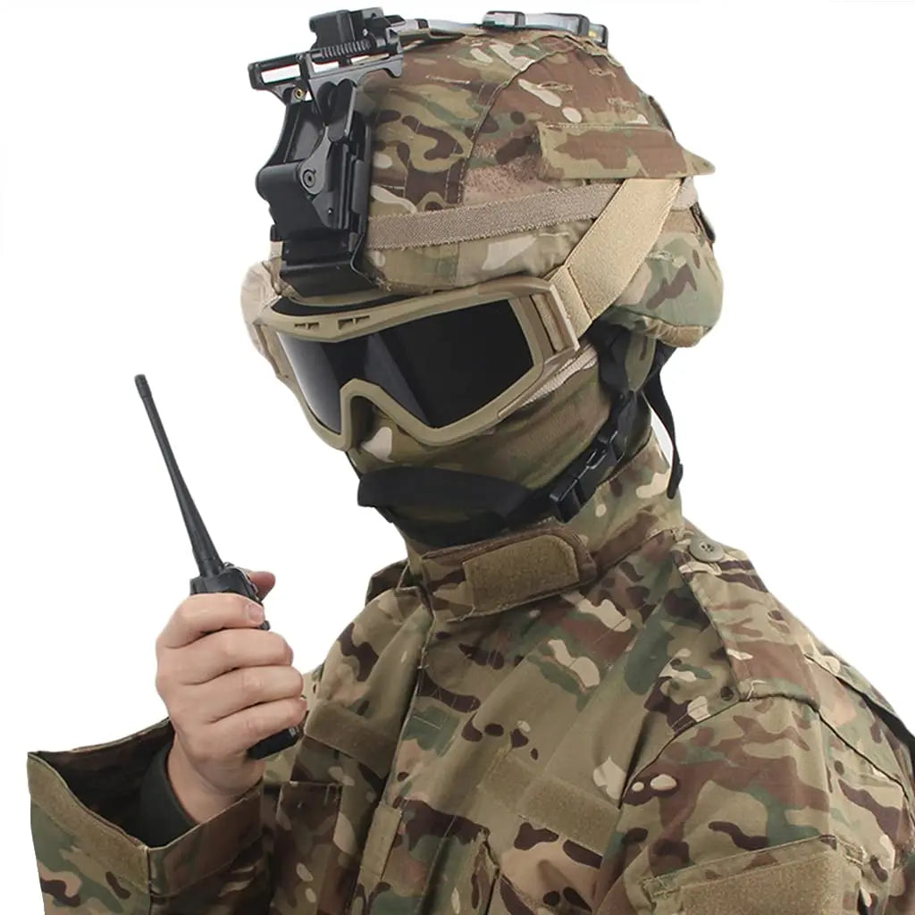M88 Tactical Helmet Sets, wiht Helmet Cloth Goggles and Mount Kit Full-Covered Military Protective Combat Airsoft Paintball Helm