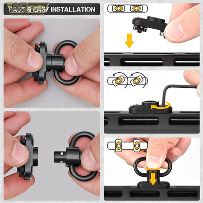 AQzxdc Tactical Accessories Sling Double Metal Hooks Quick Adjustable 2 Point Nylon Tactical Rope Sling for Airsoft CS War Game