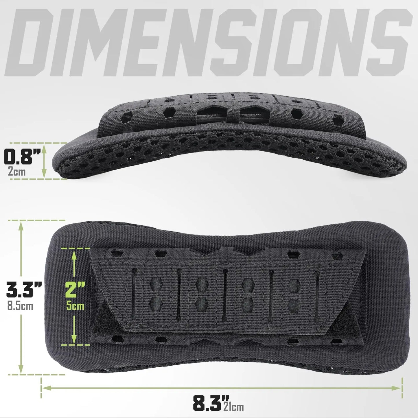 Tactical Chest Rig Bag Set, 2 Pack Shoulder Strap Pad for Vest Carrier, MOLLE Chest Pouch Utility Recon Kit Bag Vest Accessories