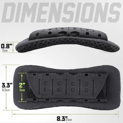 Tactical Chest Rig Bag Set, 2 Pack Shoulder Strap Pad for Vest Carrier, MOLLE Chest Pouch Utility Recon Kit Bag Vest Accessories