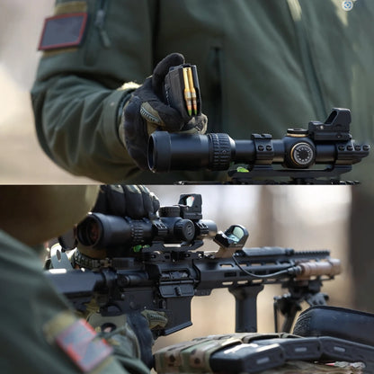 2.5-10X32 IR SF Compact Scope LPVO FMC  1/10 MIL Tactical Hunting Riflescope Lock Reset Sight Side Focus Illumina