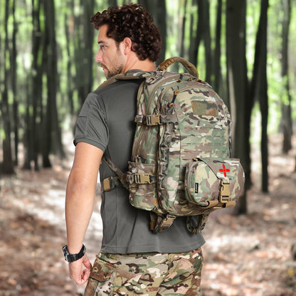 First Aid Pouch for Outdoor Emergency Survival, Rip Away Medical Molle Belt Pouch Handle Bag, Tactical Attachments Trauma Bag