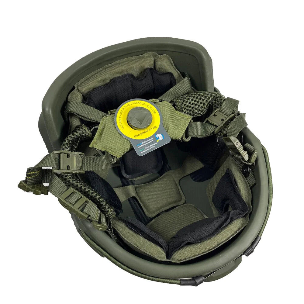 AQzxdc Tactical FAST FRP Fiberglass Tactical Helmet With Wendy Style Adjustable Straps and Memory Pads Helmet Accessories