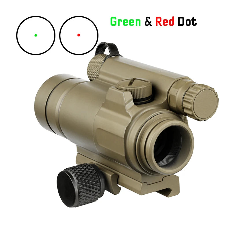 Tactical M4 Red Dot Reflex Sight Collimator Optics with Spacer and QRP2 Mount & Killflash Replica with Full Original Markings