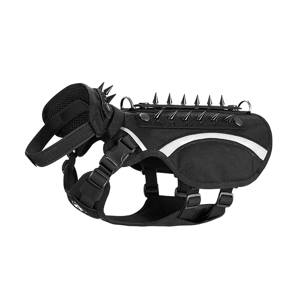 AQzxdc K9 Dog Harness Tactical Leash Vest-Style for Outdoor Walking Small and Medium-Sized Dogs