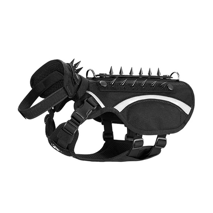 AQzxdc K9 Dog Harness Tactical Leash Vest-Style for Outdoor Walking Small and Medium-Sized Dogs