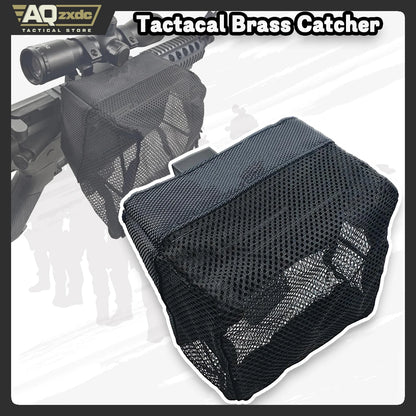 AQzxdc Brass Catcher Shell Catcher with 20MM Rail Mount and Heat Resistant Mesh More Durable More Light for Rifle Shooting