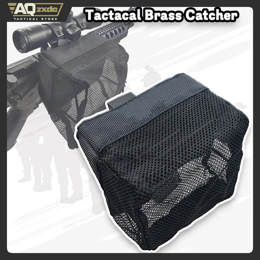 AQzxdc Brass Catcher Shell Catcher with 20MM Rail Mount and Heat Resistant Mesh More Durable More Light for Rifle Shooting
