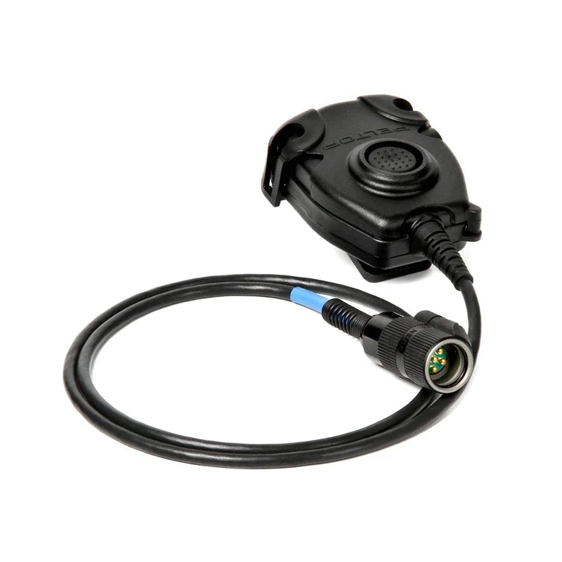 PELTO Push-To-Talk (PTT) Adapter Military Radios with 6-PIN MIL-C-55116 Connector, FL5601-02 1 EA/Case