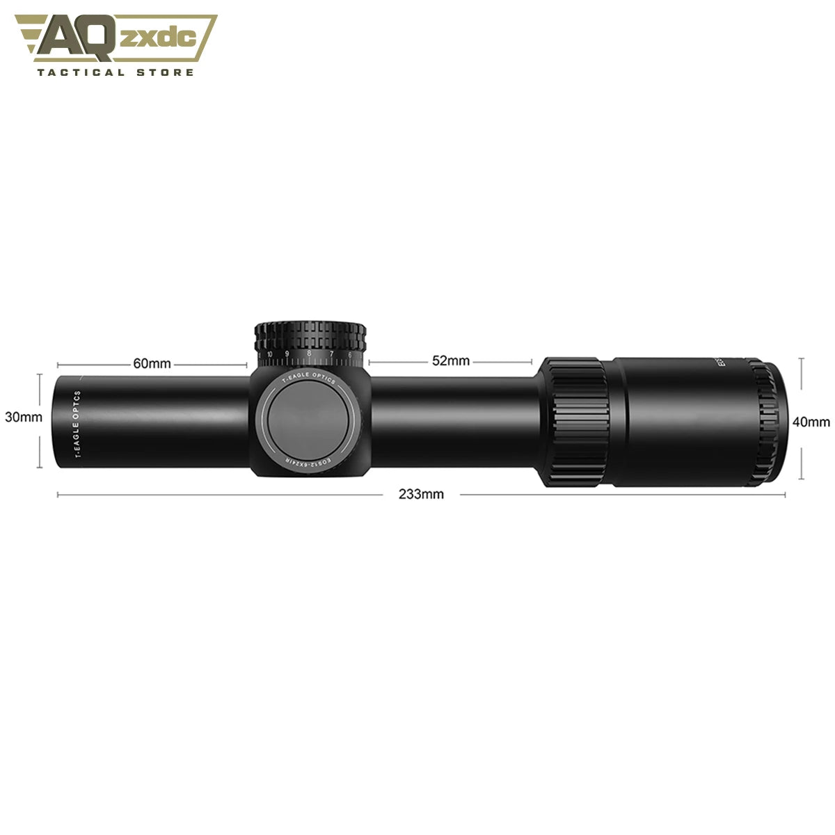 Tactical 1.2-6x24 Scope with 25mm Scope Bracket IR Portable Outdoor Hunting Telescope for Airgun Hunting Paintball Accessories