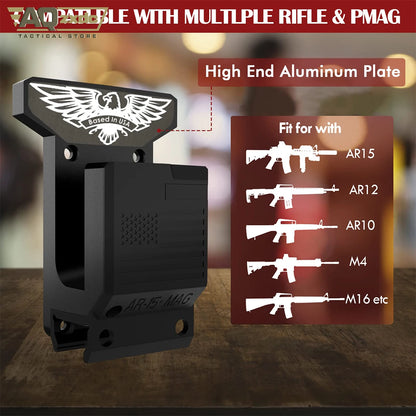 Rifle Wall Mount + PMAG AR15 Rifle Wall Mount Rifle Wall Mount Secure Wall Garage Room Mount Rifle Holder for 223/5.56 Rifle