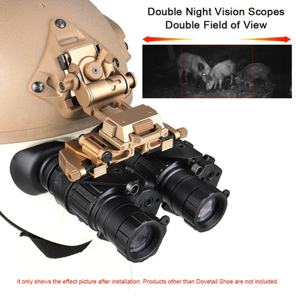 PVS14 Night vision NVG arms binocular bridge rhino mount for L4 G24 Helmet Fast mounted GZ24-0231