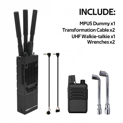 NEW TACTICAL MPU5 Dummy Refined Model Line Version DIY Walkie Talkie V20 V60 PTT Headsets (Available DIY Communication Version)