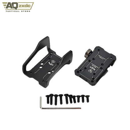 AQzxdc Tactical REX RMR Red Dot Reflex Sight Adjustable Mount Plate with SURF REX Mount, Fits 20mm Rail Rifle Gun