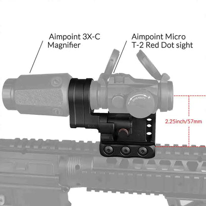 PPT Scope Mount NEW RDF-20225K Hybrid Mount CNC tech Red Dot Mount and Magnifier Set Mount for Hunting gs24-0263